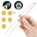 New DIY Crystal Dropping Glue Tool Set Measuring Cup Dropper Spoon Finger Set Mixing Rod Dropping Glue Accessories Tool Set