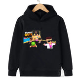 Kids Anime Stumble Guys Hooded Sweatshirts Long Sleeve Pullover Boys Girls Game Print Hoodies Stumble Guys Children Hoodie Tops