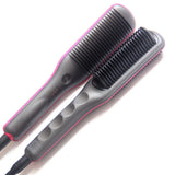 Professional Electric Hair Straightener Brush Anti-scald Straight Curling Dual-use Negative Irons Fast Heat Hair Styling Tools