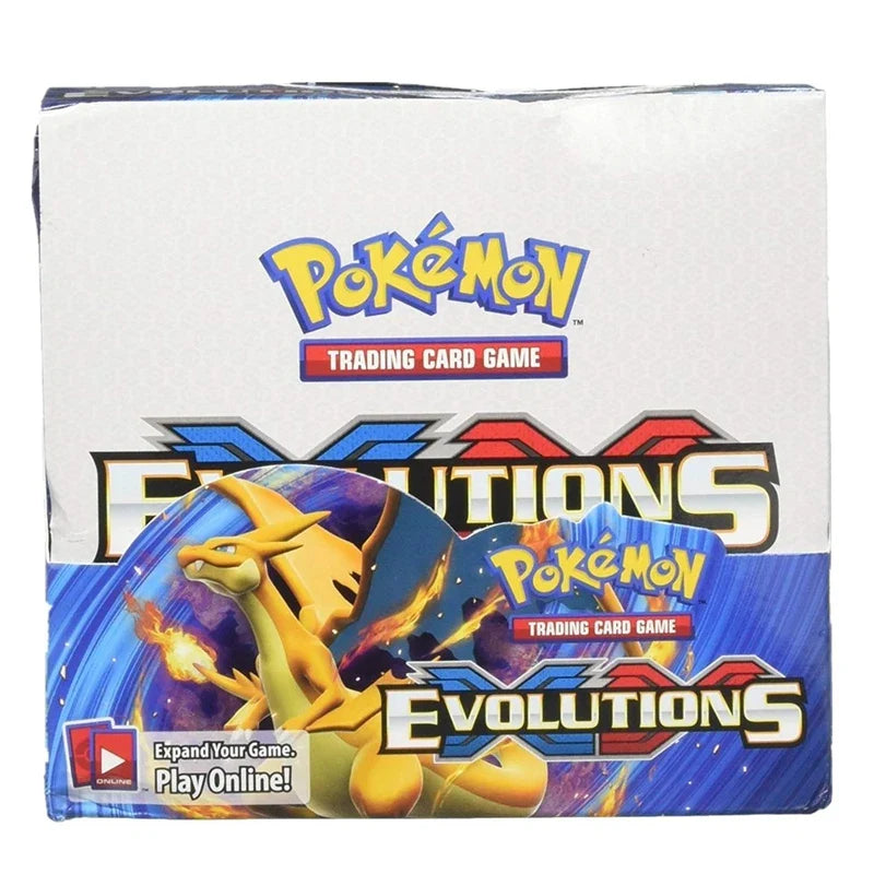 Newest 324Pcs Pokemon Cards Sun & Moon XY Evolutions Pokemon Booster Box Collectible Tradiner Card Game toy for children