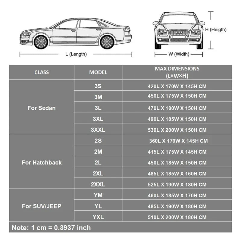 Universal Full Car Covers Outdoor Waterproof Sun Rain Snow UV Protection Black Green Splicing Color Cover Fit SUV/Sedan/Hatchbac