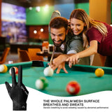 1pcs Polyester Spandex Snooker Billiard Cue Glove Pool Left Hand Open Three Finger Accessory 3 Fingers Pool Billiard Gloves