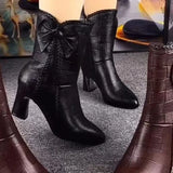 2022 HOT Winter Autumn New Fashion Boots Wedges Round Head Boots Large Size European and American Women's Shoes Winter Fringe