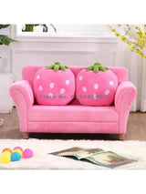 Children's Sofa Mini Korean Cartoon Strawberry Small Sofa Baby Room Decoration Sofa Cartoon Double Chair