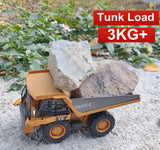 4WD Children Remote Control Excavator RC Car Alloy Dump Truck Bulldozer Engineering Off Road 4x4 Vehicle Boy Girl Toy Kids Gift