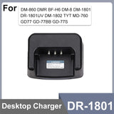 Baofeng DR-1801 Battery USB C Charger Cable Original Car Charger For DM-1801UV DM-860 TYT DM-760 GD-77 Walkie Talkie Accessories