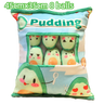 Cartoon Ramen Puff Cookie Bag Bubble Tea Plush Pillow Stuffed Kawaii Animals Axolotl Yellow Duck Bat Bunny Small Balls Candy Bag