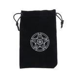 1PCS  Velvet Tarots Oracle Cards Storage Bag Runes Constellation Witch Divination Accessories Jewelry Dice Bag Drawstring Pouch