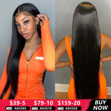 Straight Lace Front Wigs Human Hair 13x4 13x6 HD Transparent 360 Lace Frontal Wigs 5X5 6X4 Glueless Wig 4x4 Closure Wig