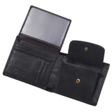 RFID Wallet Antitheft Scanning Leather s Hasp Leisure Men's Slim Mini Case Credit Card Trifold Purse