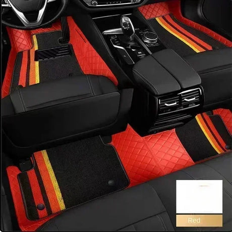 Customized Style Luxury Double Layer Car Floor Mat for BMW 5 Series E39 1995-2004 E60 F10 G30 2017-2022 Interior Details