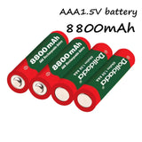 New AA rechargeable battery 9800mah/8800mah 1.5V New Alkaline Rechargeable batery for led light toy mp3 with charger