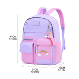 Student School Backpack for Preschool Girl Kids Cartoon Anti-theft Bookbag