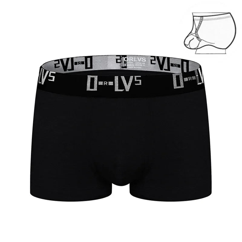 Orlvs autumn and winter men's briefs simple youth lifting ring combed cotton u-protruding low waist boxer or210b beach shorts