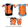 For Height 0.85-1.7M Latka Boy Girl Child Youth Body Protect Vest Armor Kids Motocross Chest Spine Protection Gear Knee guard