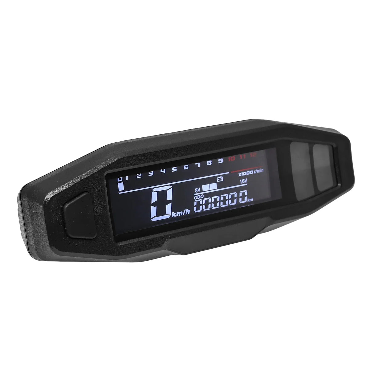 HD Universal Mini RPM Gauge Motorcycle Meter Speedometer Digital Odometer Electric Injection Carburetor Instrument For KR200