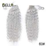 Bella Curly Synthetic Hair Ponytail Extensions 30 Inch Long Curly Ponytail Clip In Hair For Women Wrap Around