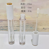 Clear Wand Lip Gloss Tube White cap 4ml DIY Cosmetic Blusher Container Makeup Lipstick Lip Balm Tools Concealer Accessories