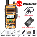 Baofeng UV S22 PRO V2 IP68 Walkie Talkie Waterproof Dual Band 136-174/400-520MHz Ham Radio Upgraded Of UV9R UV5R Pro 50KM Range