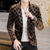 2023 New Four Seasons Casual Small Suit Men's Youth Slim Fit Suit Fashion Top Coat Men's Wear