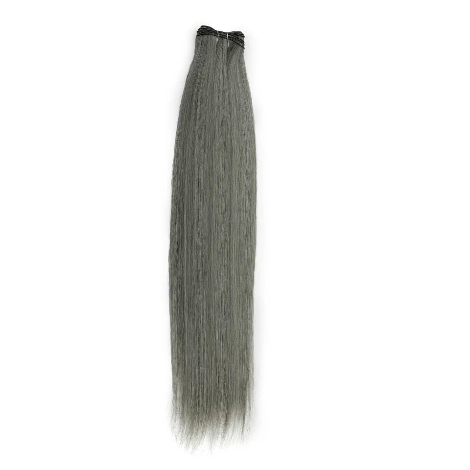 Straight Hair Bundles Extensions Smooth Ombre Hair Weaving 36Inch Super Long Synthetic Straight Hair Bundles Full to End