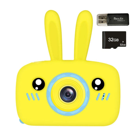 New Mini Cartoon Rabbit Camera 2 Inch HD Screen Educational Children Toys Portable Video Digital Camera SLR Camera For Kid Gifts