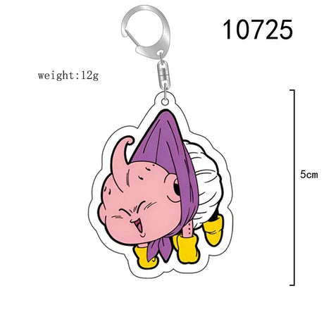 Anime TV Dragon Z Super Saiyan Acrylic Pendant Keychains Balls Son Goku Vegeta IV Beerus Trunks Buu Piccolo Keychain Gifts