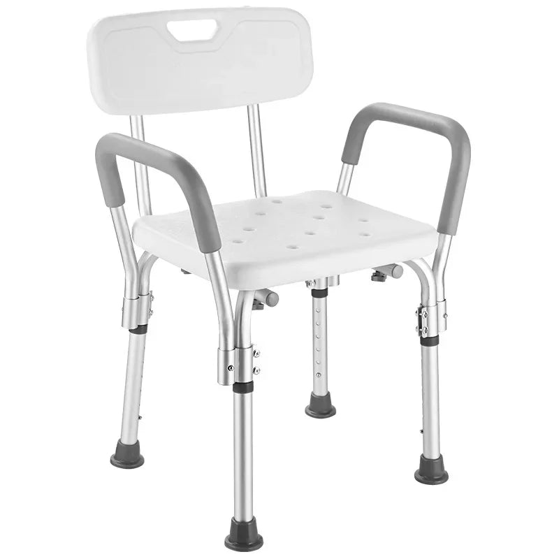 bath chair Anti-slip Bathroom and Shower Chair Non-slip Bath Seat 6 Gears Height Adjustable Elderly Safe Seat Shower Stool