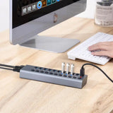 HUB 3.0 External Power Adapter 5/8/11 Ports USB Hub Splitter Switch 12V 4A Power Adapter For Tablet Laptop PC US EU