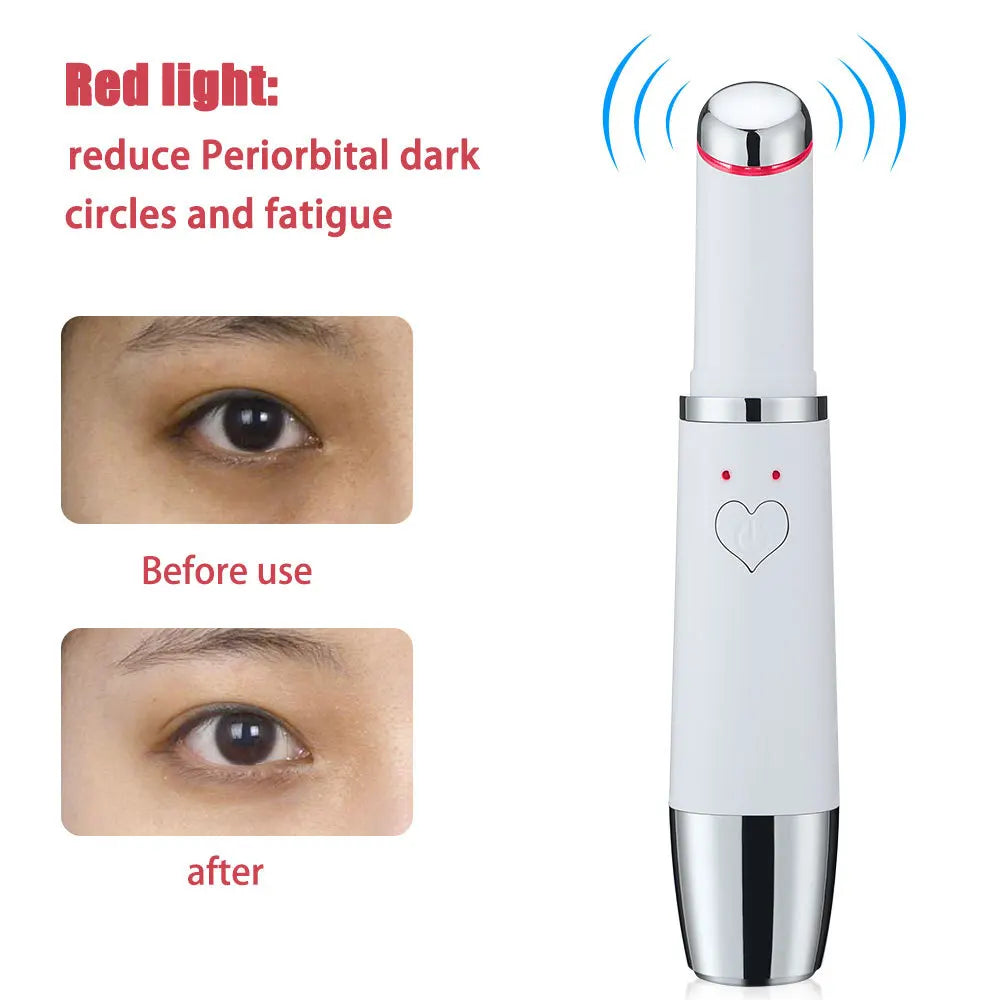 Heating Eye Beauty Instrument Color Light Eye Massage Pen To Remove Dark Circles Eye Lines Eye Cream Into The Beauty Instrument