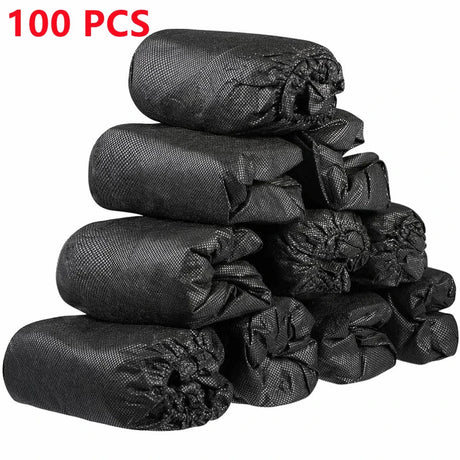 Disposable Shoe Covers 100PCS Non Slip Durable Waterproof Boot Cover for Floors Indoor Outdoor Workplace Shoes Booties Protector