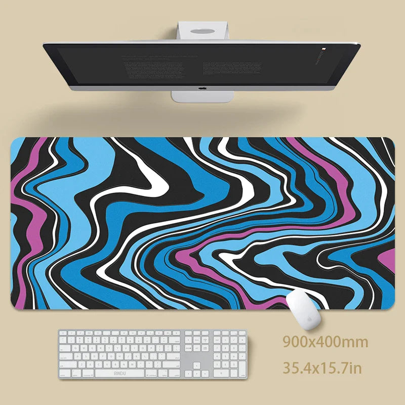 Large Gaming Mousepads Strata Mouse Pad Computer Mousemats Mouse Mat 90x40cm Desk Pad For PC Keyboard Mat Table Pad 100x50cm