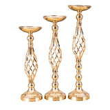 Table Candle Holder Arrangement Gold Iron Vase Twisted Path Candle Holder Wedding Flower Wedding Props Home Furnishings