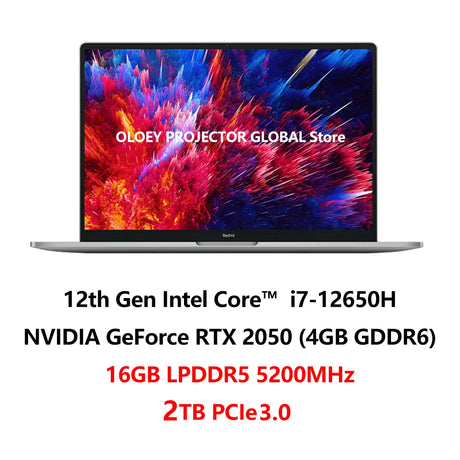 Xiaomi RedmiBook Pro 15 2022 Laptop Intel Core i7-12650H/i5 12450H RTX2050 16GB RAM 512GB/1TB SSD 3.2K 90Hz 15.6Inch Mi Notebook