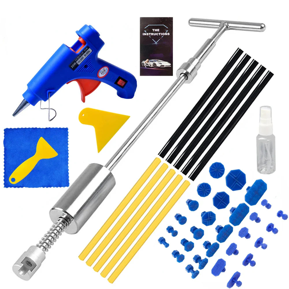 New Car Accessories Auto Dent Repair Kit Professional Mechanical Workshop Tools For Car Body Sheet Metal Puller Hail Pit