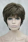 7Color Ladies Straight Women Short Brown Blonde Grey Natural Hair Wig