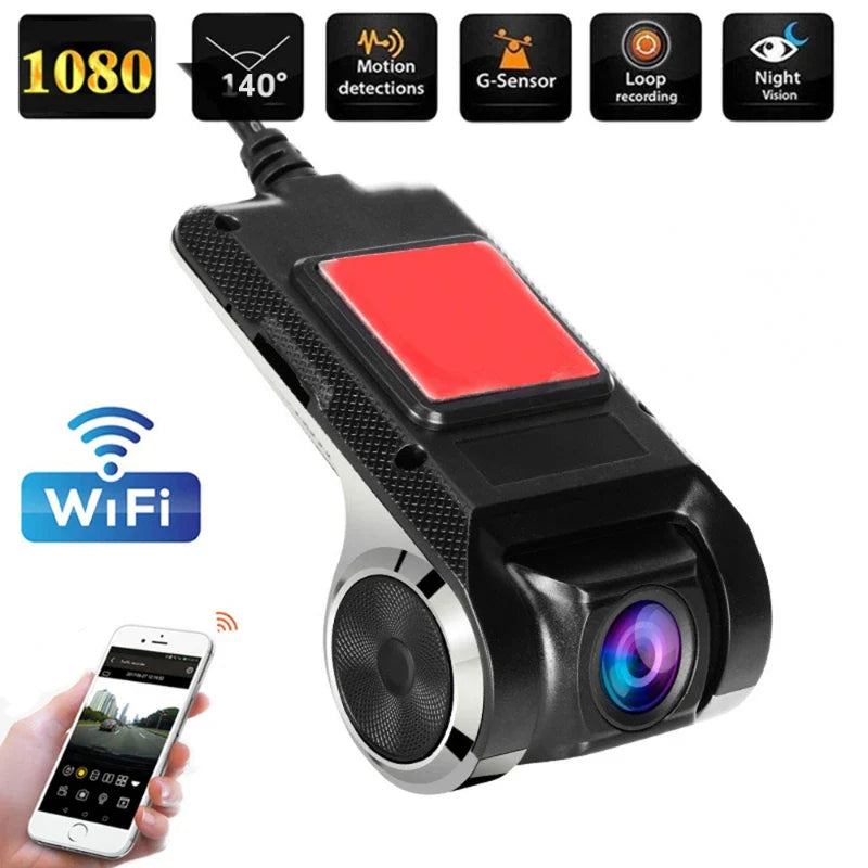 Car Camera Recorder HD Hidden Camera WIFI Dual-lens USB Dash Cam for Car DVD Android Player ADAS 1080P Night Version 4k Dash Cam