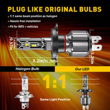 2pcs 30000LM H4 H7 Canbus LED H8 H9 H11 9005 HB3 Hir2 9012 HB4 H10 Car Light Headlight Turbo Fog Lamp Xenon 6000K 12V 55W Diode