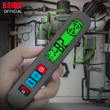 BSIDE Gas Leak Detector Combustible Natural Co2 Flammable Alcohol LPG Methane Analyzer Rechargeable Buzzer Alarm PPM LEL Tester