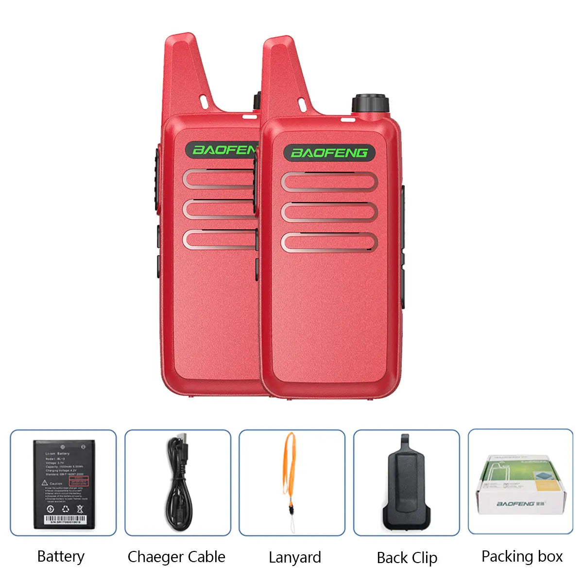 2PCS Baofeng BF-T20 5W Portable Mini Walkie Talkie VOX Charging USB For BF-C9 BF-888S KD-C1 Two Way Radio  Hotel Hunting