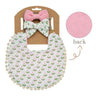 3Pcs/Set Baby Flower Bibs & Headbands Bow Nylon Hairbands Double Side Saliva Towel Feeding Burp Cloth Scarf Boys Girls Headwear