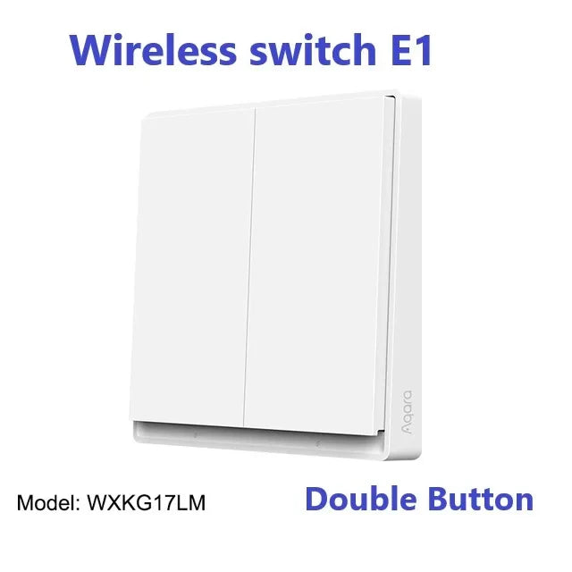 Aqara E1 Wall Switch With Neutral NO Neutral Smart Home ZigBee 3.0 Wireless Key Light Switch Fire Wire For Mi Home Homekit