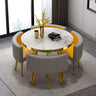 Luxury Reception Negotiation Table and 4 Chairs Round Table Office Conference Shop Visitor Desk Home Dining Tables Kitchen Mesa