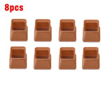 Upgraded 8/16pcs Furniture Silicone Protection Cover with Felt Pads Chair Legs Floor Protectors Caps Anti-Slip Table Feet Covers