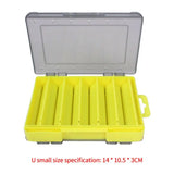 Fishing Tackle Box Lure Storage 14 Compartments Double Sided Open Case Strength Container Baits Gear Accesorios Pesca Tools Set