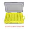 Fishing Tackle Box Lure Storage 14 Compartments Double Sided Open Case Strength Container Baits Gear Accesorios Pesca Tools Set