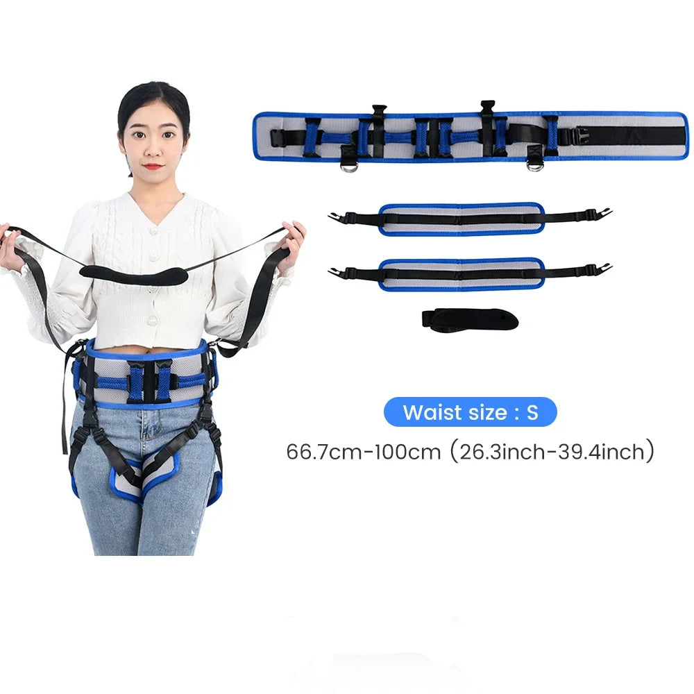 Transfer Sling Assist Gait Belt Patient Lift with Straps Mobility Standing and Lifting Aid for Disabled Safely Move Lifting Aids