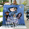 3D Cartoon Coraline Blanket,Flannel Blanket Throw Blanket,Children's Warm Blanket for Home Living Room Bedroom Beds Sofa Office