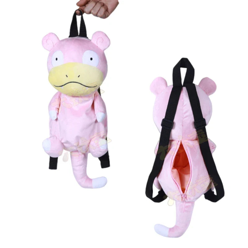 Cute Pokemon Mew Kawaii Japanese Style Plush Bag Gengar Eevee Snorlax Backpack Schoolbag Cosplay Props Fashion Gifts