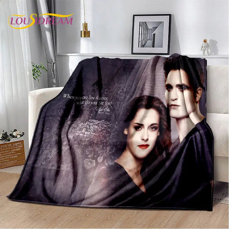 The Twilight Saga HD Printed Soft Plush Blanket,Flannel Blanket Throw Blanket for Living Room Bedroom Bed Sofa Picnic Cover Kids